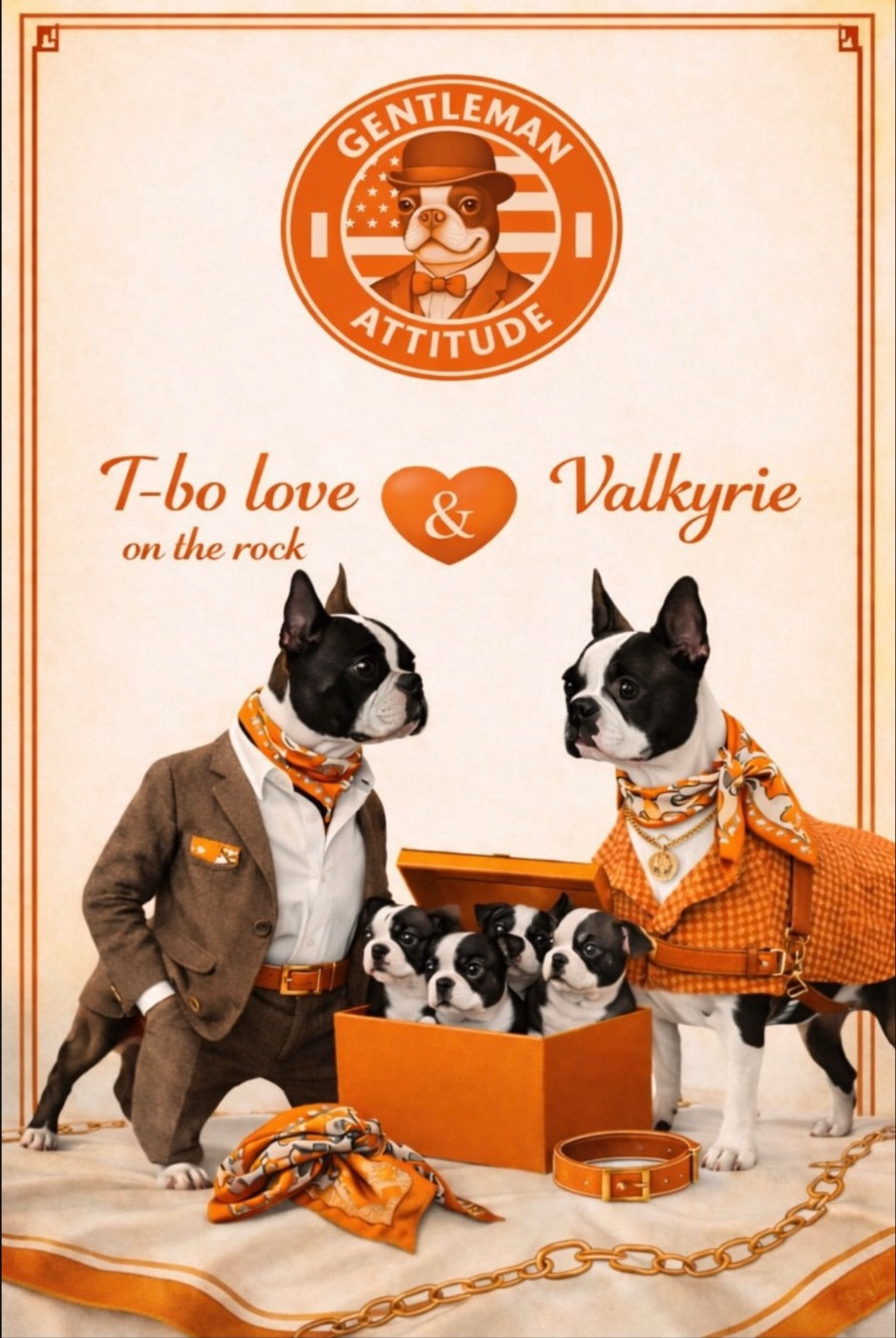 Chiot Boston Terrier Gentleman Attitude